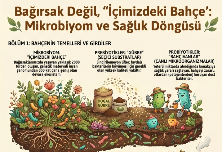 Bağırsak Değil, ’’İçimizdeki Bahçe’’: Mikrobiyom, Probiyotik ve Diğerleri
