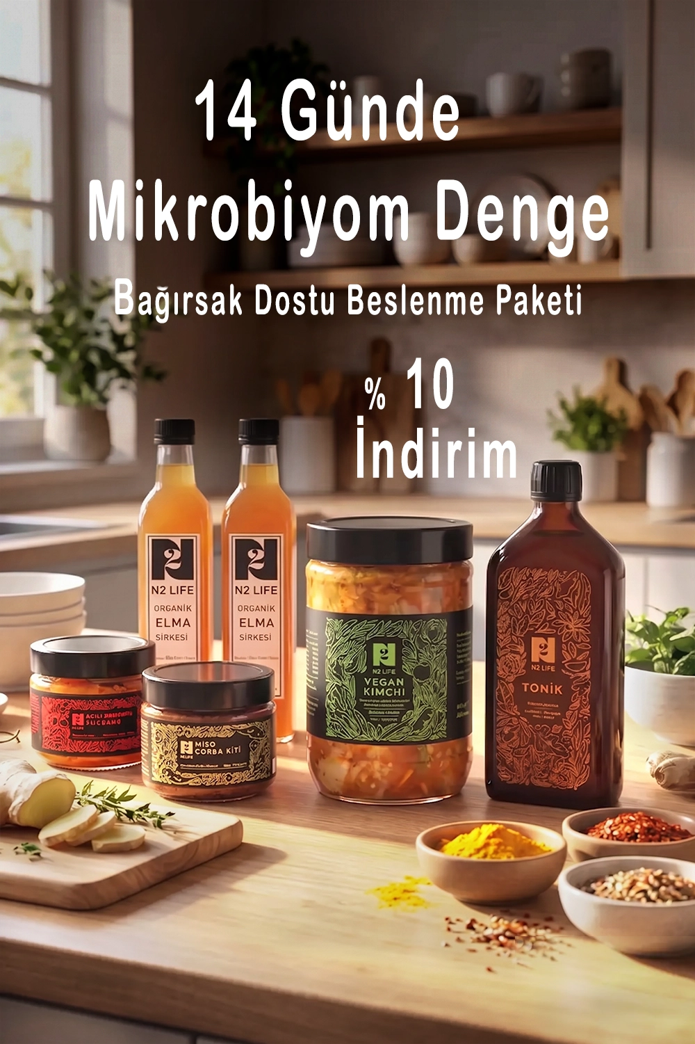 14 Günde Mikrobiyom Denge Bağırsak Dostu Beslenme Paketi
