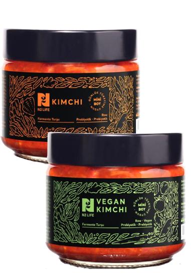 N2 Klasik Kimchi +N2 Vegan Kimchi  Avantajlı  Paket 