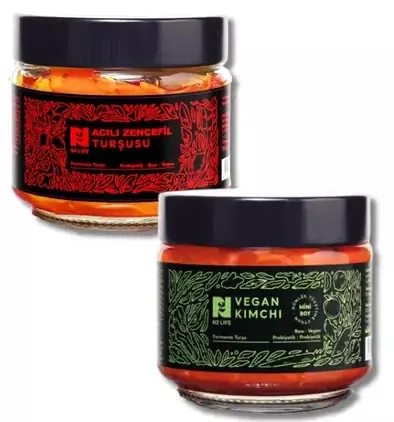 Acılı Zencefil Turşu & Vegan Kimchi Avantajlı Paket