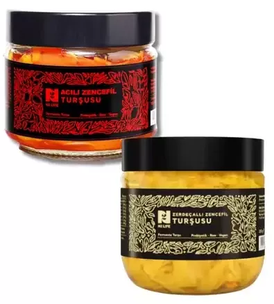 Acılı Zencefil & Zerdeçallı Zencefil Turşusu Avantajlı Paket